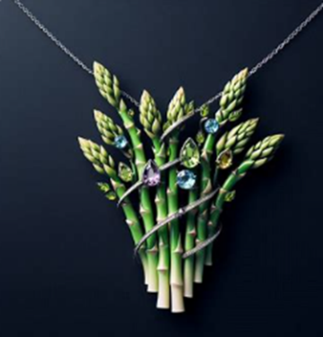 AI 아스파라거스를 넣어 디자인한 펜던트