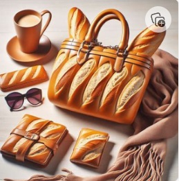 AI가 바게트를 넣어 디자인한 가방