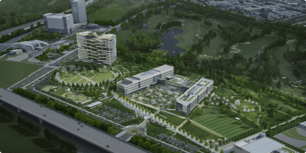 하나금융그룹이 인천광역시 청라지구에 조성 중인 '하나드림타운' 조감도. [사진=하나금융그룹]