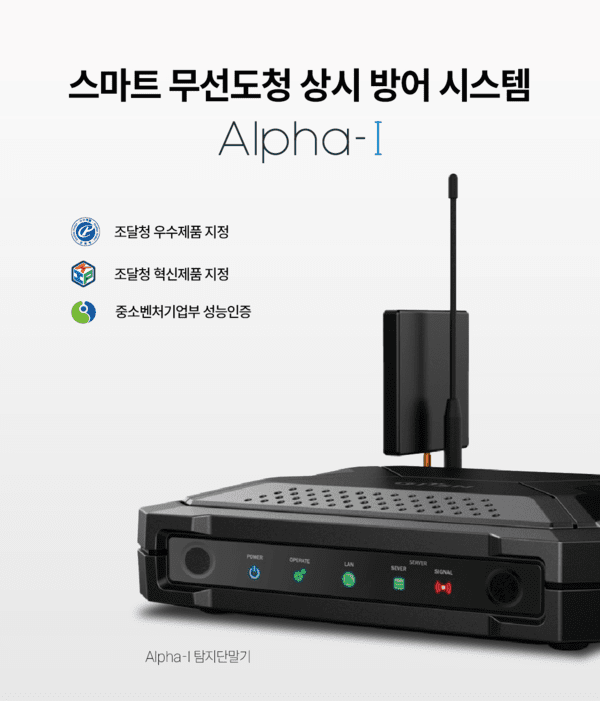 ▲조달청 우수제품 지정 도청 보안 신제품 ‘Alpha-I. [사진=지슨] 