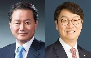성대규(왼쪽) 동양생명 대표 후보와 곽희필 ABL생명 대표 후보. [사진=우리금융그룹]