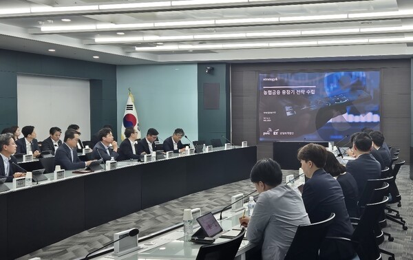 NH농협금융지주는 지난달 29일, 농협금융지주 본사에서 이재호 전략기획부문 부사장 주재로 농협금융 중장기 전략 수립을 위한 컨설팅 착수 보고회를 개최했다고 1일 밝혔다. [사진=NH농협금융지주]