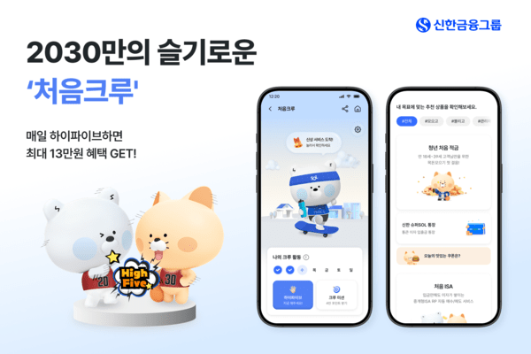 신한금융그룹은 신한 슈퍼SOL에 은행·카드·증권·라이프 등 4개 그룹사의 2030 고객 대상 금융상품을 한 데 모은 플랫폼 ‘처음크루’를 오픈한다고 16일 밝혔다. [사진=신한금융그룹]