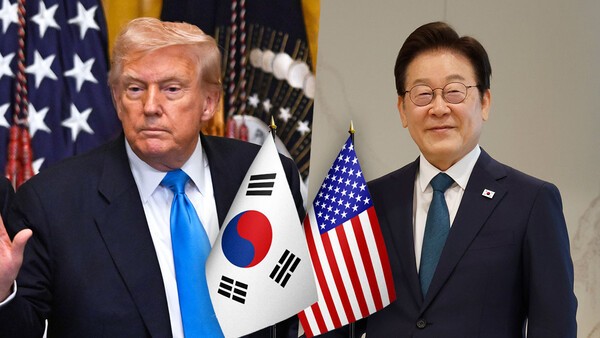 미국·한국 통상장관 악수