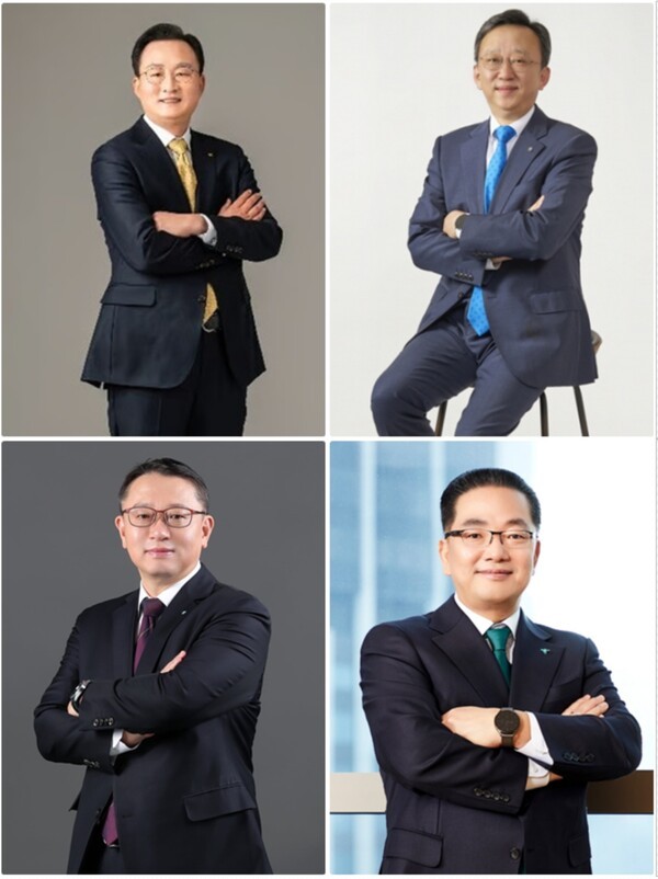 4대 시중은행장들이 하반기(7∼12월)를 맞아 월례·분기 조회를 열고 지난 상반기 성과방향에 대해 가다듬고, 하반기 전략 방향을 제시했다. [사진=각 사]