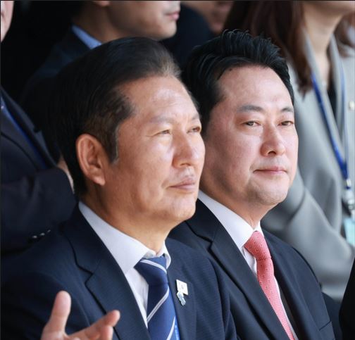 불편한 여야 대표. [사진=연합]