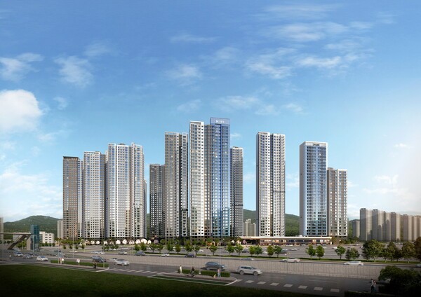 의왕시청역 SK뷰 아이파크 주경 투시도[사진=SK에코플랜트]