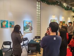 최슬아 작가 '여정 감정의 흐름' 전시. [사진=시흥시]