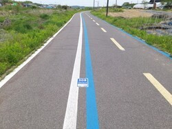 공릉천자전거1길에 설치된 기초번호판. [사진=고양특례시]