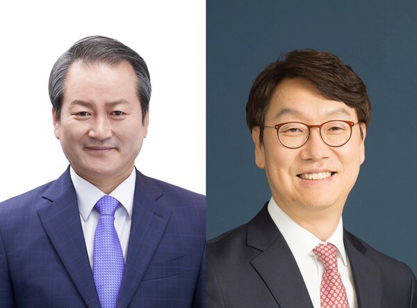 성대규 동양생명 대표(사진 왼쪽)와 곽희필 ABL생명 대표가 '생명보험업계 넘버 1'을 목표 달성을 위한 담금질에 돌입했다. [사진=동양생명, ABL생명]