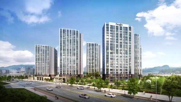 '회천중앙역 파라곤' 투시도