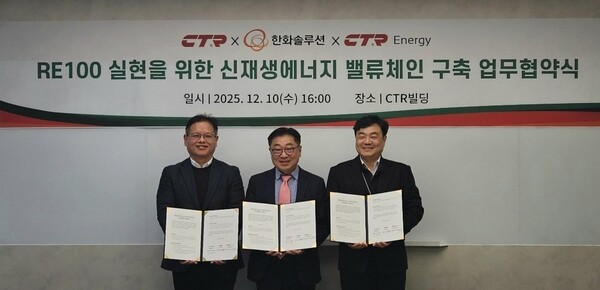 한화솔루션-CTR, '재생에너지 밸류체인'으로 ESG 경영 강화 - 뉴스 썸네일 이미지