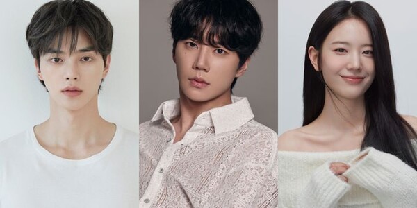 Promotional image for 'Four Hands' featuring Song Kang, Lee Jun-young, and Jang Gyu-ri