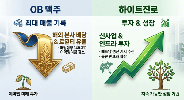 OB맥주, 번 돈은 해외로...하이트진로와 갈린 '자금의 방향' - 뉴스 썸네일 이미지