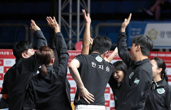 <b>PBA</b> 팀리그 상위권 '승점 9' 동률…하나카드 4연승 독주