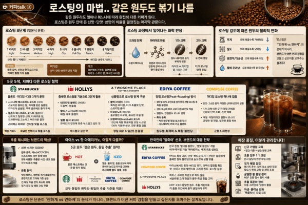 [커피talk]③ 같은 원두도 '볶기 나름'...스타벅스·투썸·이디야·할리스... - 뉴스 썸네일 이미지